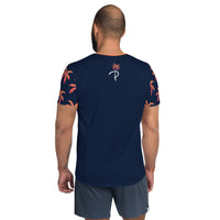 Orange Palm Men's Athletic Shirt
