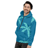 Blue Palm Unisex Hoodie