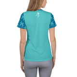 Blue Palm Women's Athletic T-shirt