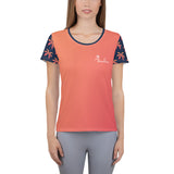 Orange Palm Women's Athletic Shirt